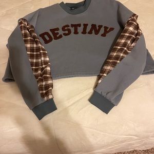 Shein cropped sweatshirt size small